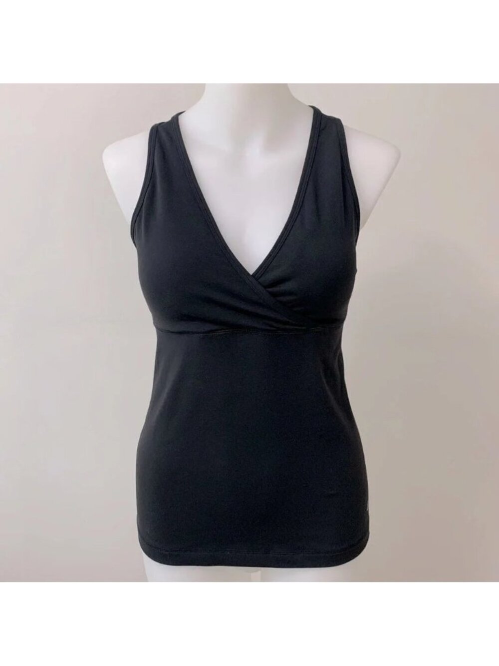 Eddie Bauer Sport Black Racerback Active Tank Top - Medium